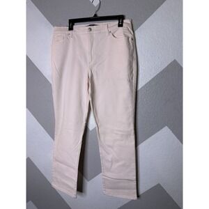 Gloria Vanderbilt High Rise Tapered Leg Jeans Womens 14 Short Wispy Pink (35x29)